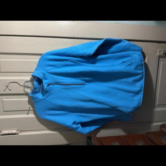 Dumpster Diver Cozy Blue Fleece Pullover Made from Recycled Bottles XL - Picture 2 of 9
